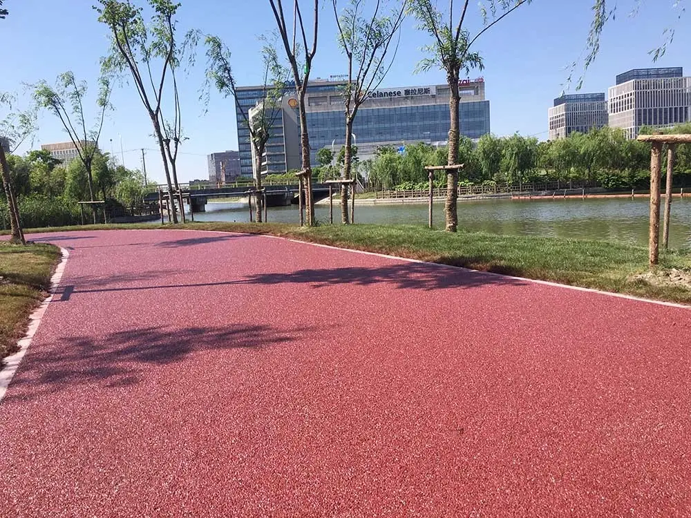 水性聚合物薄层 彩色防滑路面 黑沥青改色 现浇盲道